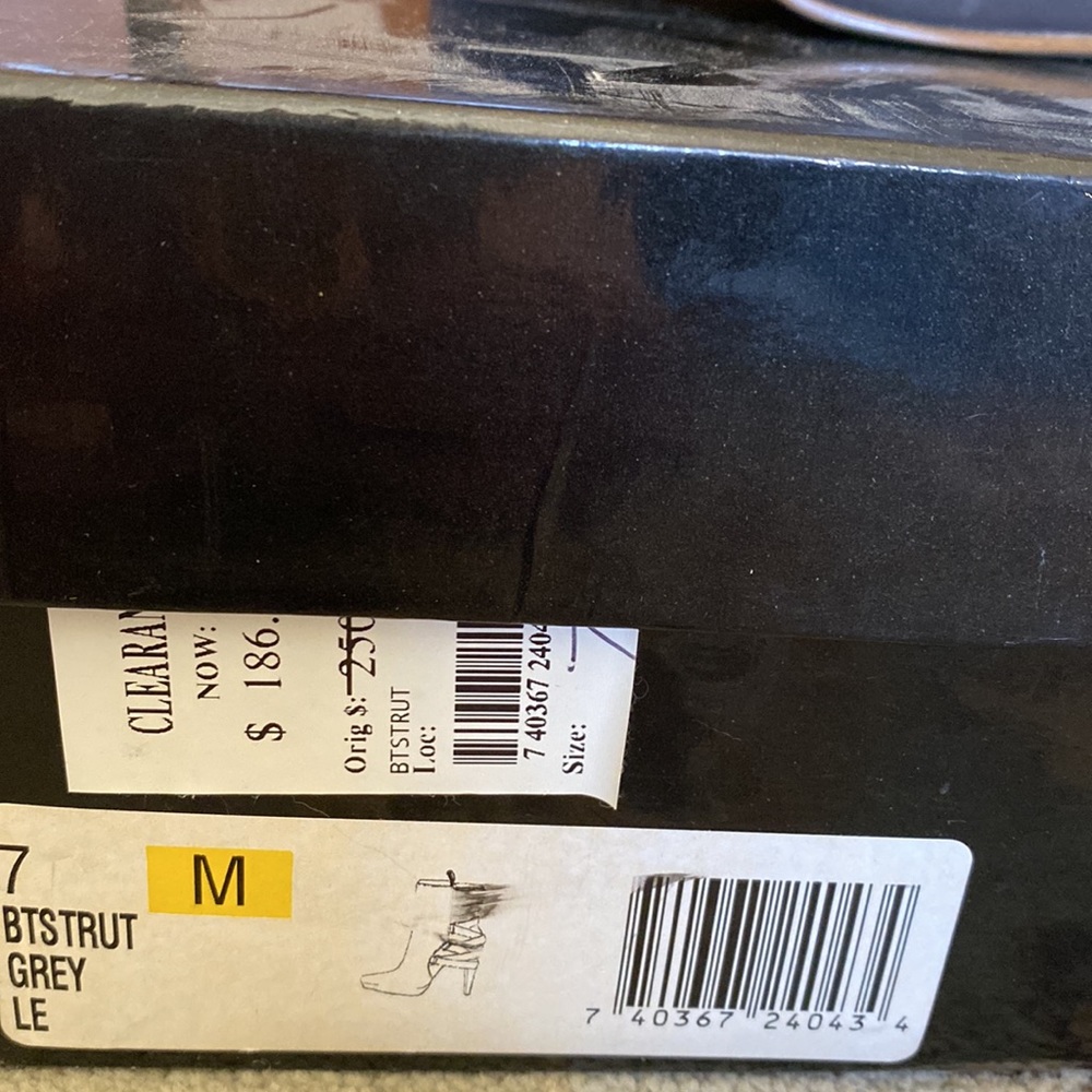 Boutique 9-dark gray boot. Gently used with box. - Picture 4 of 12